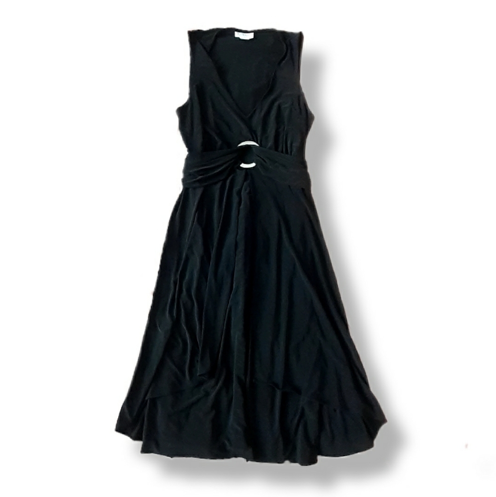 Motherhood Maternity Black Belted High Low Dress